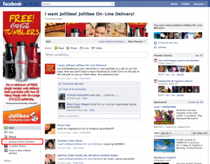 Jollibee Online Delivery on Facebook